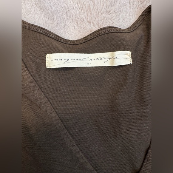 RAQUEL ALLEGRA Vneck Maxi long sleeves dress S - Picture 5 of 8